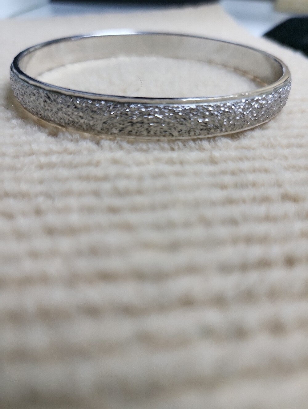 Monet Brushed Silver Bracelet Bangle